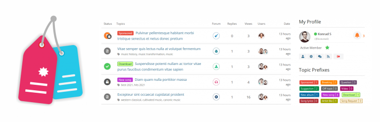 wpForo Topic Prefix & Tag Manager – 主题前缀与标签