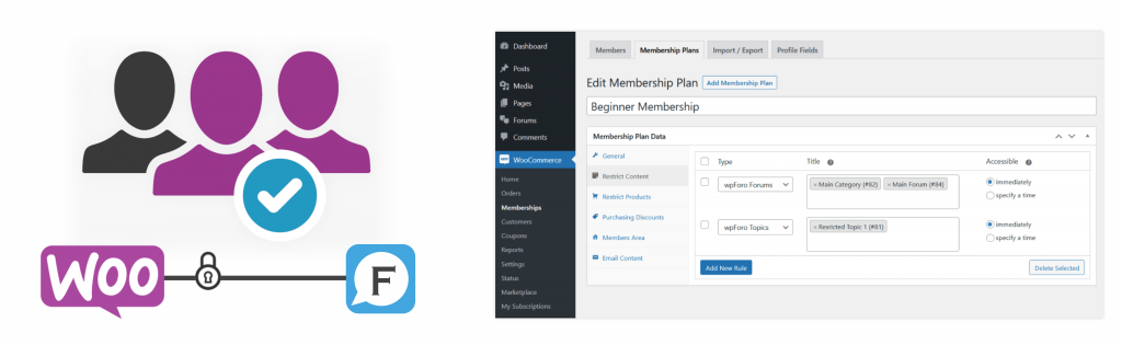 wpForo WooCommerce Memberships Integration 1 wpForo WooCommerce Memberships Integration