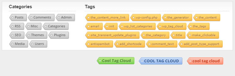 Cool Tag Cloud – WordPress 标签云插件