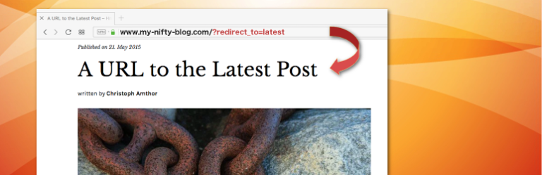 Redirect URL to Post – WordPress 随机显示文章插件