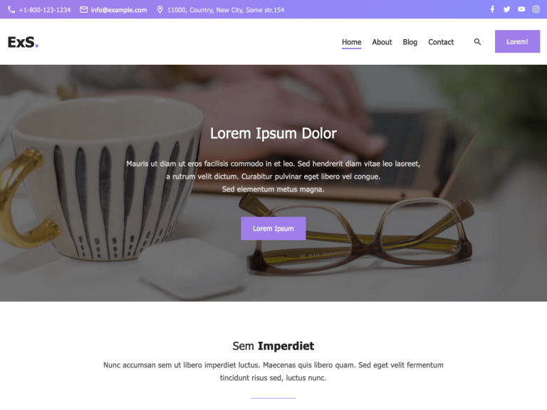 ExS Theme – 速度快，用途多的 WordPress 主题