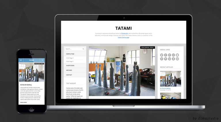 Tatami theme – 一款现代的响应式 WordPress 主题