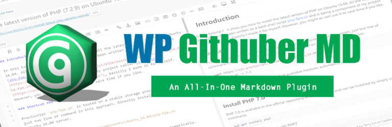 WP Githuber MD – WordPress Markdown 编辑器插件