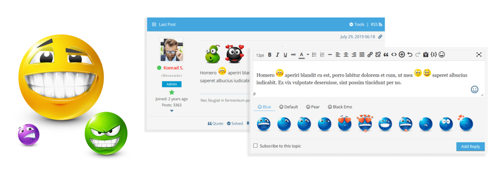 wpForo Emoticons – 表情包