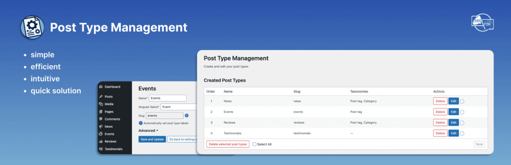 Post Type Management