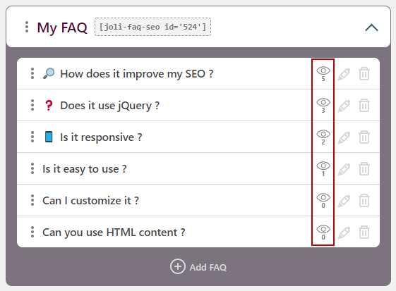 Joli FAQ SEO