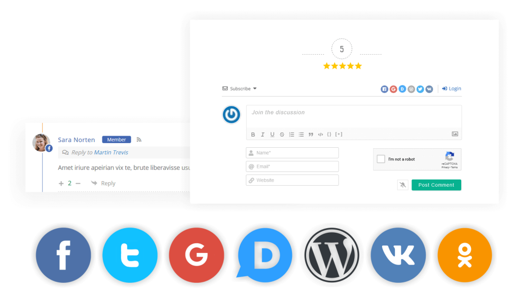 wpDiscuz 社交登录和评论