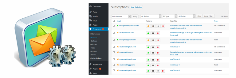wpDiscuz Subscription Manager