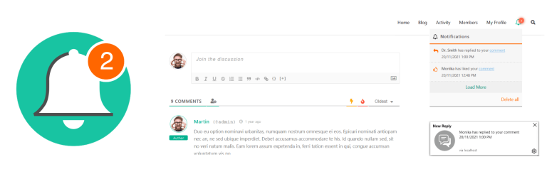 wpDiscuz User Notifications
