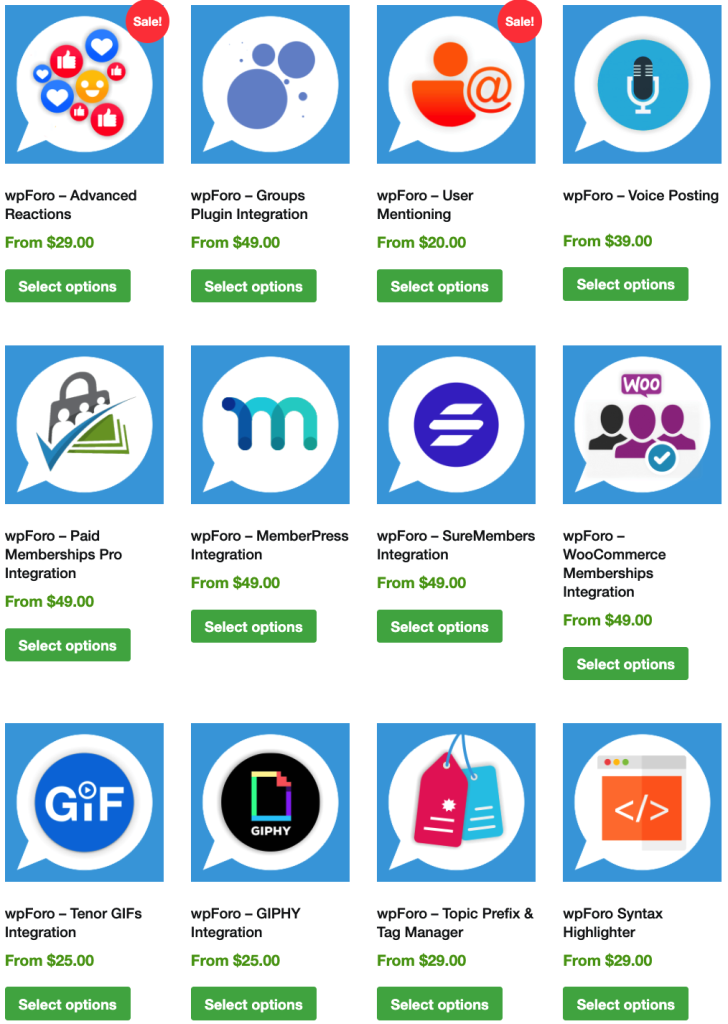 wpForo Addons / 扩展插件包 1 wpForo Addons