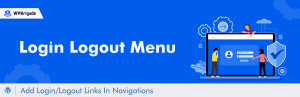 Login Logout Menu